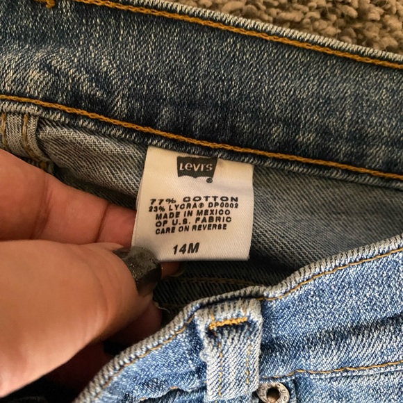 Levis 515 Blue Jeans Size 14 M Stretch Denim 14 Medium 14M 35 X 30.5 - Picture 4 of 6